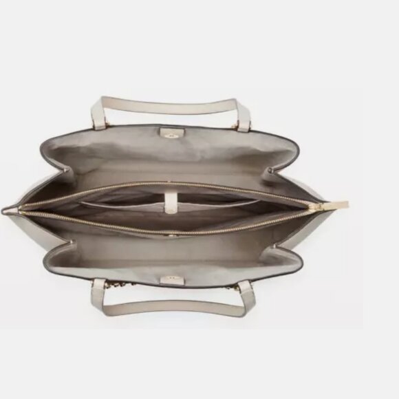 Kate Spade New York Carlyle Large Tote - Pebbled Leather - Milk Glass - Picture 7 of 9